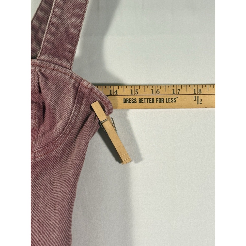 Urban Outfitters Golden Hour Structured Open Back Mauve Denim Mini Dress Women S - Picture 4 of 10